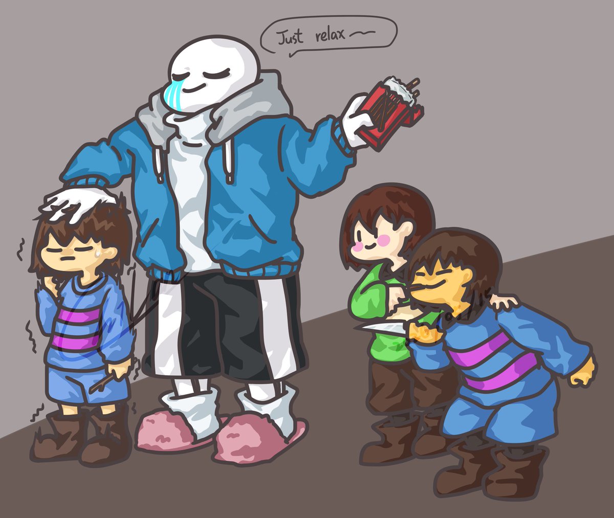 ChiLan484's tweet photo. 《多面性》
交友條件?
#undertale #undertaleAU #NotTheSameTale #samesans #chara #frisk #GenocideRoute #PacifistRoute https://t.co/Lt6t2fWPRC