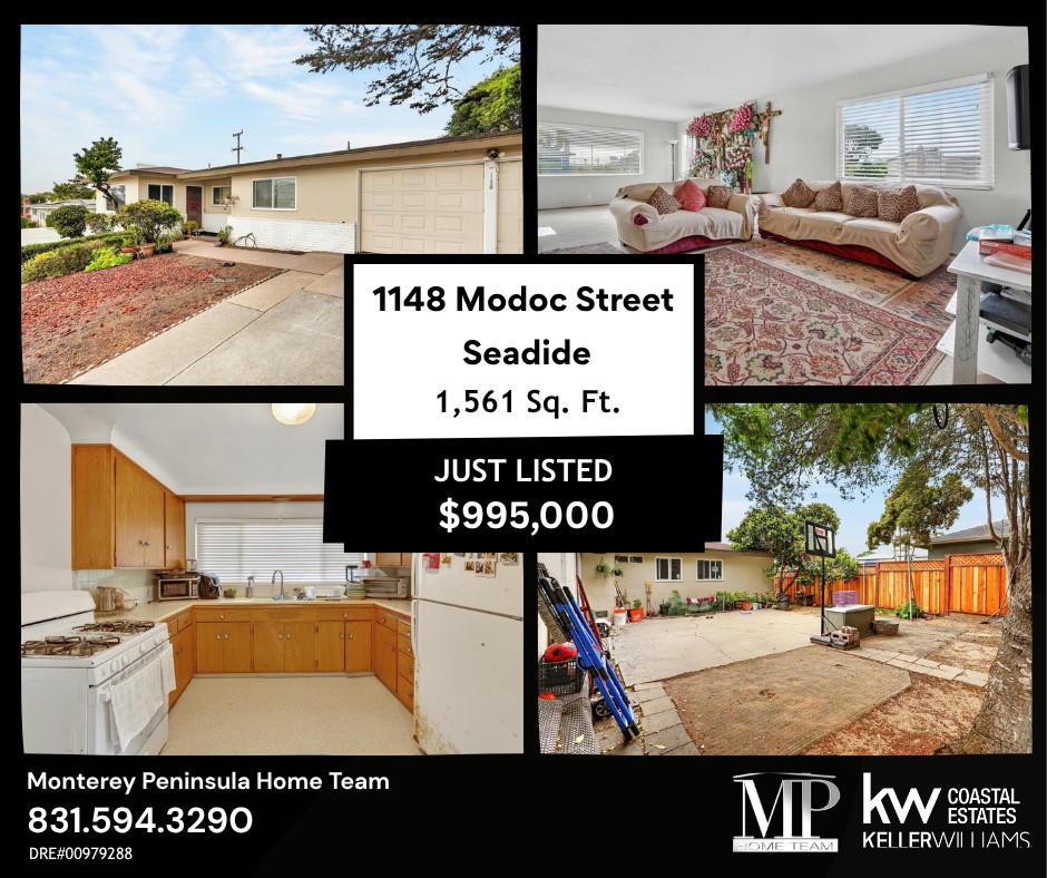 jeffdaviMPHT's tweet photo. Located  in #Seaside's 3 bed 2 baths, spacious mid-century home on a  quiet street close to the best of the #Monterey Peninsula. Set on a  generous 7,400 sq ft corner lot.
https://t.co/aQYEqVxqqK? https://t.co/QzhUqVVTiV