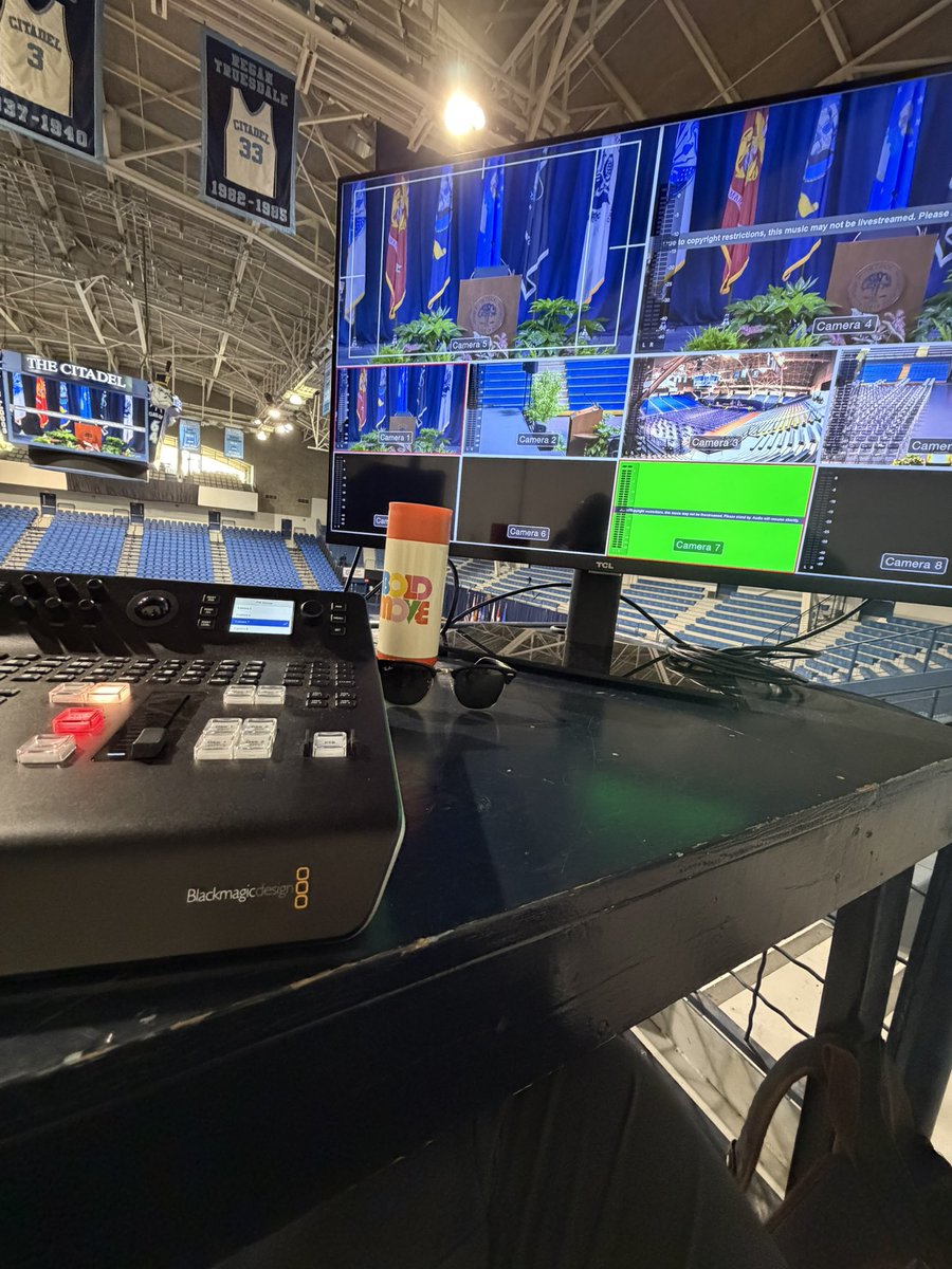 CasePointProd's tweet photo. Last week I had the honor of being part in welcoming the next wave of leadership to the nation when I directed the graduations from @Citadel1842 .

From the commissioning of officers, the movement of cadets, or honoring of masters I was behind the switcher in house and online. https://t.co/c4FfISqIJt