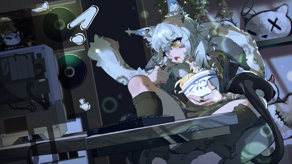 SlpyNoxi's tweet photo. Noodles and anime 🤍🐾

🎨 @SlepsArt 

#Noxiink #vtuber #envtuber https://t.co/Jag2un0SRA