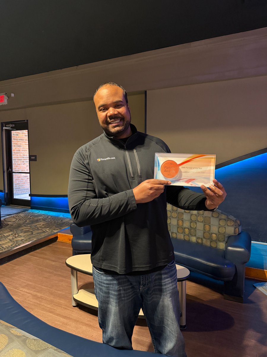 firewallscom's tweet photo. We're incredibly grateful to our Partner, @SonicWall for awarding us 2026 DMR Partner of the Year. 🏆

This recognition reflects the dedication, expertise, and hard work that our entire team brings every day.

#PartnerAwards #SonicWallDMRPartner #ChannelPartners https://t.co/CxYzZgx4CQ