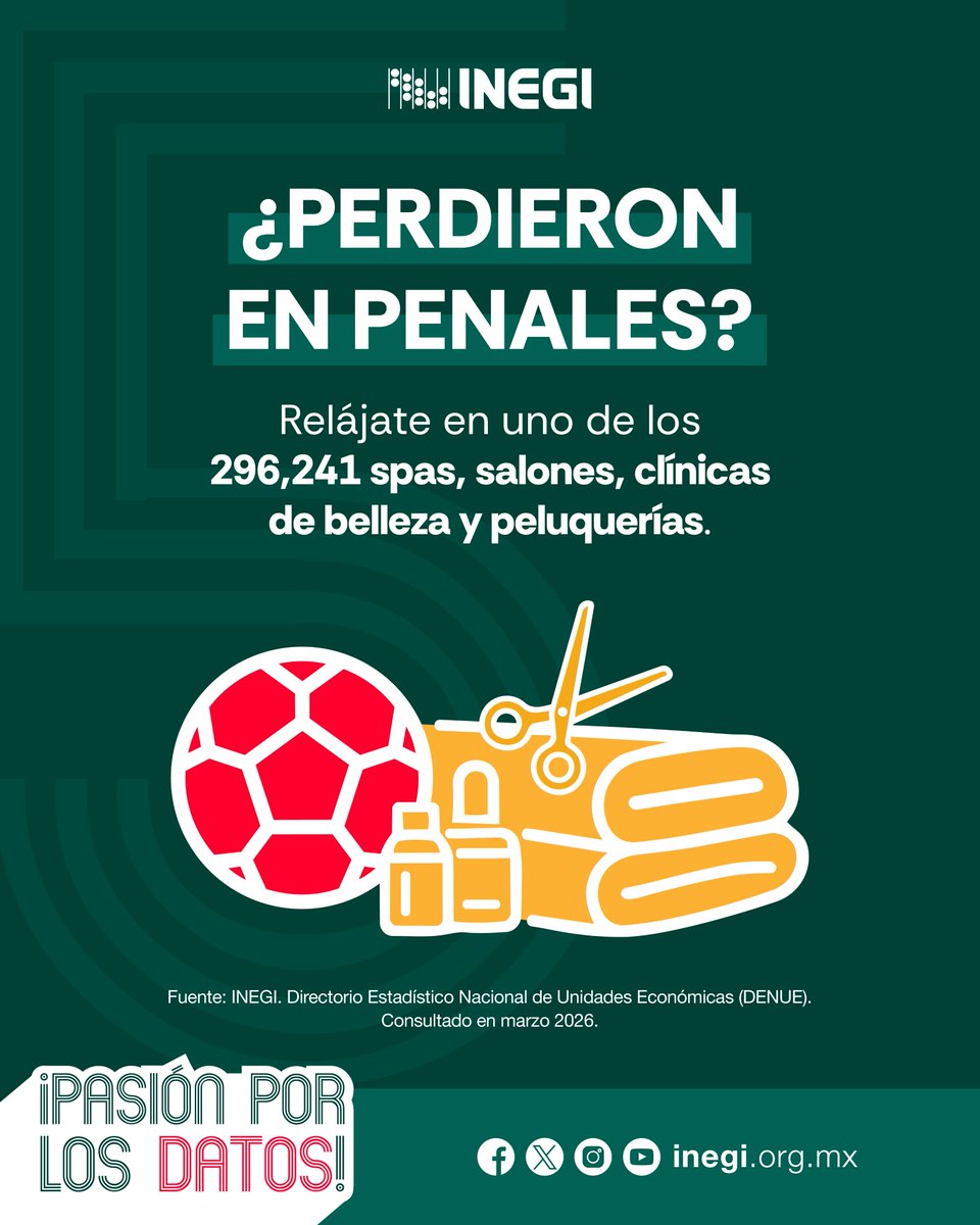 INEGI_INFORMA's tweet photo. ⚽🇲🇽 La fiesta del futbol también se vive con información sobre México.

 ¡Vive la #PasiónPorLosDatos con el #INEGI! 📊 Entra a https://t.co/jQyQc7HcDV y conoce más. https://t.co/gsJVRKdar9