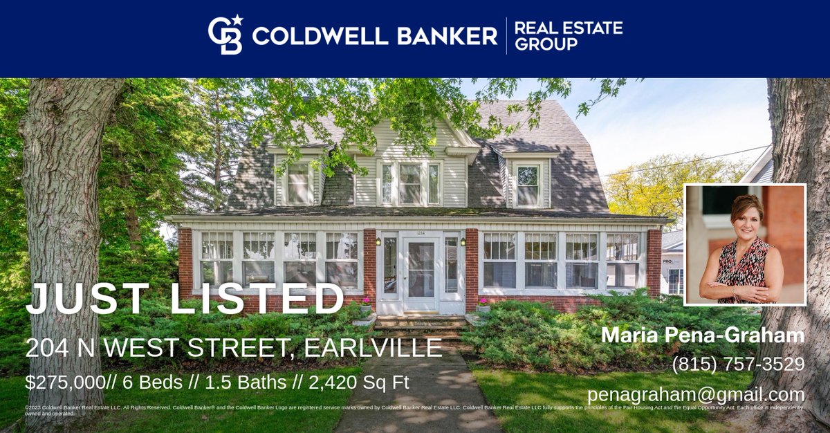 penagraham's tweet photo. Just Listed by Nathan Gudmunson! New property at 204 N West Street in Earlville, listed by my colleague at Coldwell Banker Real Estate Group. I can share details, connect you with the team, or schedule a private tour — message me... https://t.co/fPkF1NDego https://t.co/sT8SsaVo34