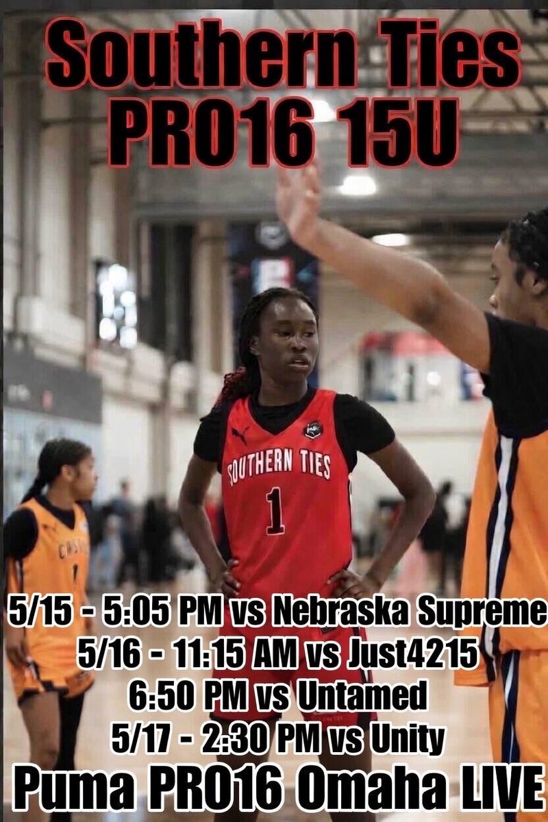 FShock15's tweet photo. @SunDevilWBB Our @SouthernTiesAAU 15U PRO16 team will be in Omaha. Would love yo have your coaches check us out! https://t.co/r2GNLabDdQ