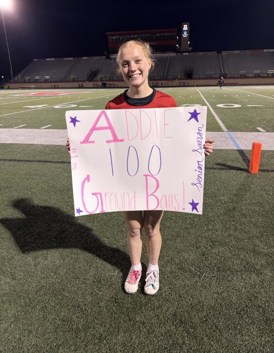 MSKLaxBooster's tweet photo. Congratulations to Muskego Girls Lacrosse senior captain Addie Geisler on joining the 100 Ground Ball Club!

What a great accomplishment and a big milestone for Addie. Her hard work, hustle, and determination continue to show every time she steps on the field.

Way to go, Addie! https://t.co/8NqlYwG2nz