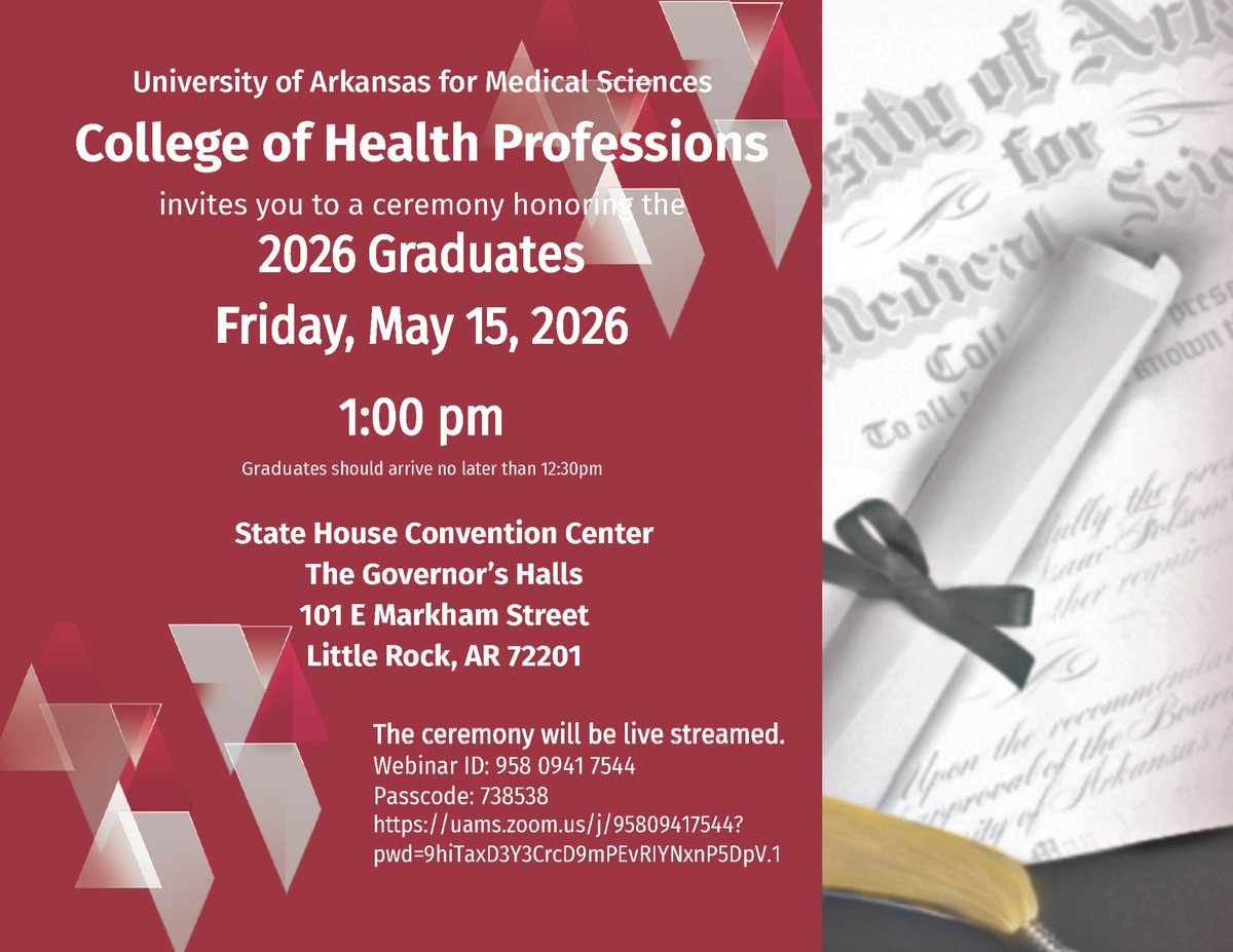 UAMS College of Health Professions tweet media