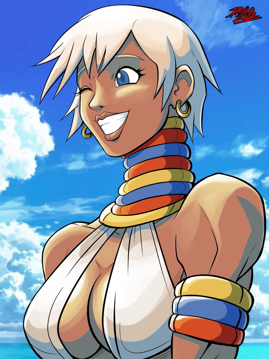 DanDarkOne's tweet photo. Hey! Was busy with something last few days but I'm back!  

Here's one celebrate that! Yes, its older, most of the ones I'm posting here are; I want to post some of them before moving to newer things I've been working on.

Anyway, here's Elena!

#Streetfighter #artㅤㅤ https://t.co/KsikSeQueB