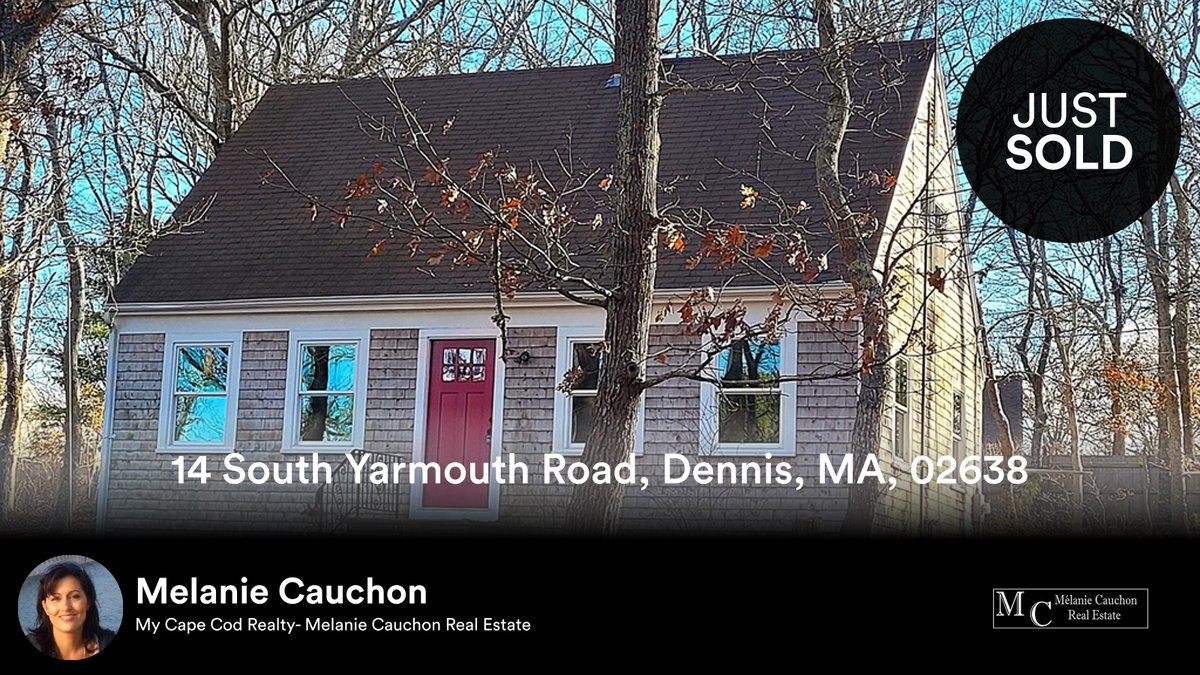 MyCapeCodRealty's tweet photo. Another house Sold by https://t.co/Rcjob8OMOU - Melanie Cauchon Real Estate
https://t.co/T9retzVL6p
Are you a Home Buyer or Seller? call us 508-776-5378.
I promise we answer our calls &amp; help every step of the process!
Mélanie Cauchon
#MyCapeCodRealty #capecod #realestate... https://t.co/KHQYtF1wtg