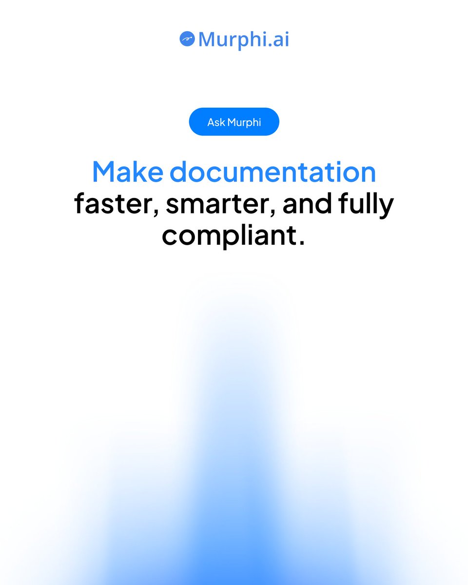 MurphiAI's tweet photo. Documentation that keeps up with modern healthcare.

https://t.co/1AXsVBddud helps providers simplify clinical documentation while improving accuracy, speed, and compliance across workflows.

#MurphiAI #HealthcareAI #MedicalDocumentation #HealthcareAutomation #ClinicalWorkflows https://t.co/XaI5qhHnUh