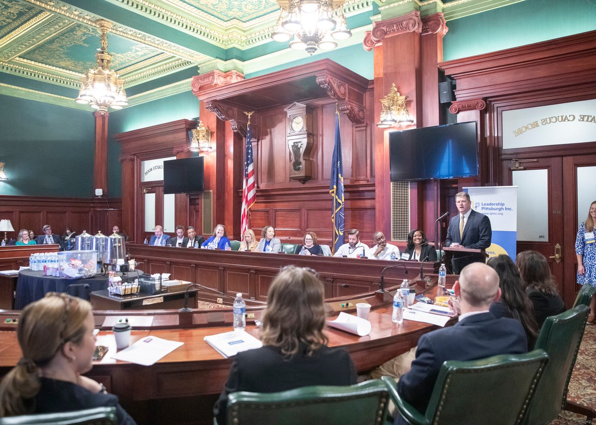 LeadershipPgh's tweet photo. Leadership Pittsburgh XLII's recent trip to Harrisburg provided the cohort with a firsthand look at the advocacy, collaboration, and leadership that shape public policy in Pennsylvania.

Interested in LP? Applications are due the first Friday in June! https://t.co/oBYjZ2lmcH https://t.co/8yldzmfvLX