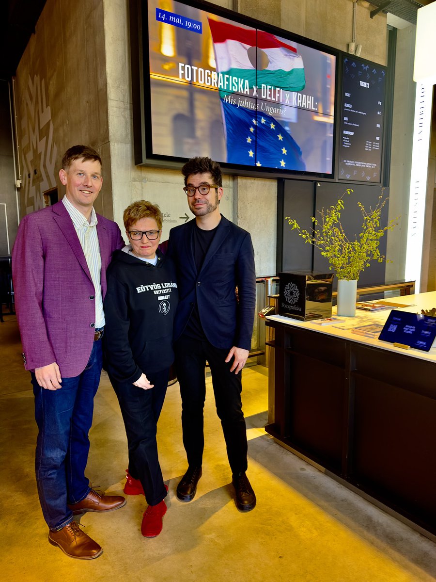 BudaMall's tweet photo. Today Szijjárto-Lavrov phone calls were brought to the stage at FotografiskaTallinn by Von Krahl Theatre. Between the dialogues investigative journalists Holger Roonemaa @holger_r and Szabolcs Pányi @panyiszabolcs held discussions on stage. It was an excellent performance. https://t.co/zTpS9jtL7V