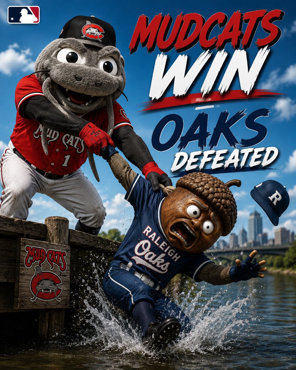 Carolina Mudcats MLB tweet media