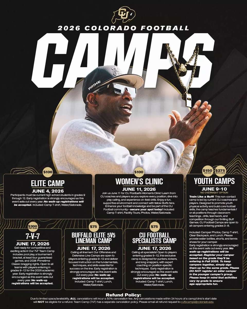 coachchaney96's tweet photo. 7 on 7 Teams in Denver, CO and surrounding areas like this status if you will be at the CU 7 on 7 tournament! DM for questions. Spots filling up FAST‼️🏈 https://t.co/rpOBTizyb3