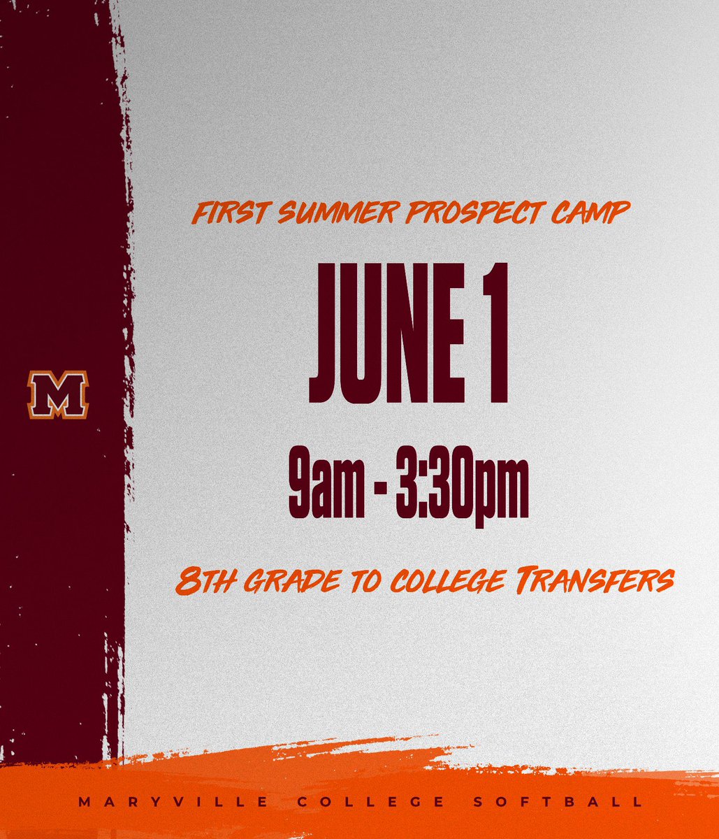 MCScotsSB's tweet photo. 🚨8th grade - college transfers🚨
Our first prospect camp is coming up quick and we want to see you there! Come work with our coaches &amp; current players, tour campus, and see what being a Scot is all about - Link to register is in our bio!
#goscots https://t.co/4DgUNjQzJw
