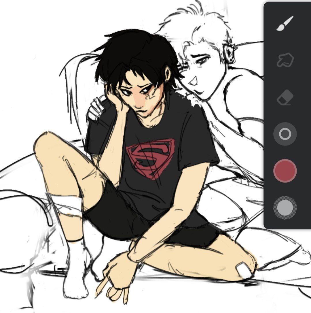 renettartt's tweet photo. old sketch I'll unfortunately never finish
#timdrake #konel #timkon https://t.co/YQGz5JJr9C
