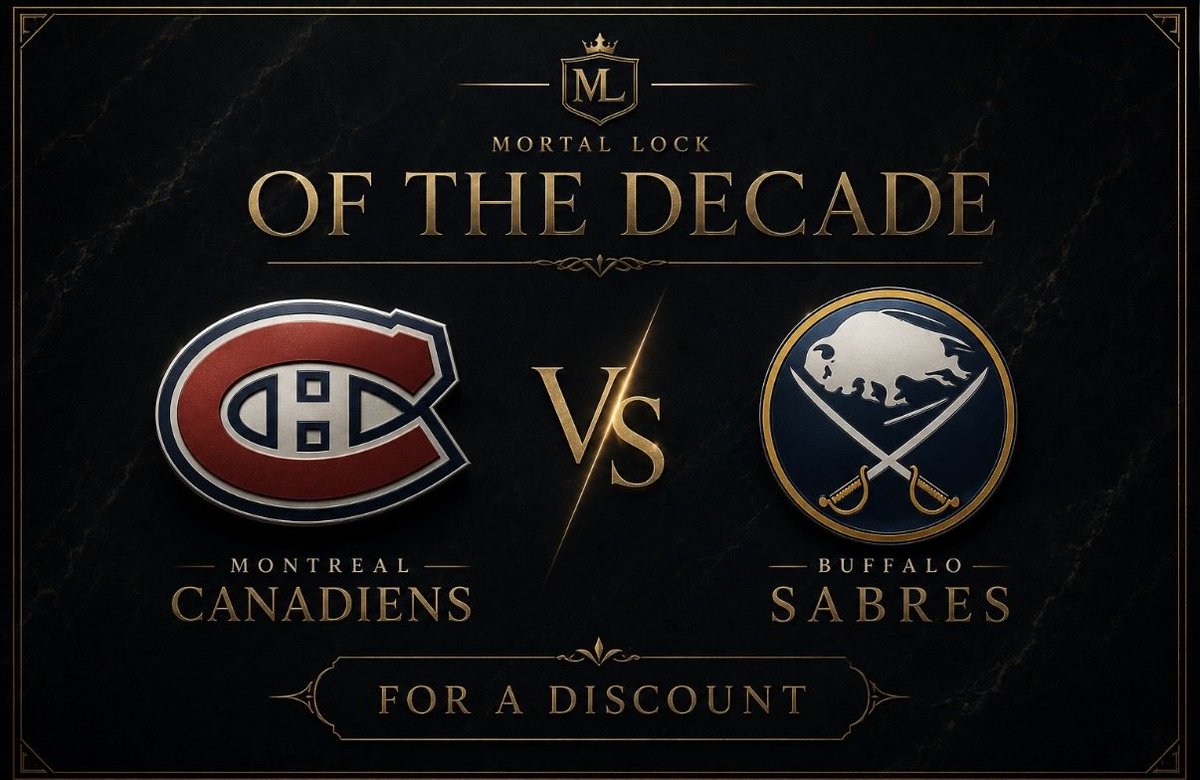 BluePrintBets1's tweet photo. Buffalo Sabres vs Montreal Canadiens

25 unit play/ Play of the decade!

🚨Follow directions down below to get the discounted link limited spots!🚨

♻️must retweet
💰 Comment “WIN” and the bots will instantly send you the play.
❤️ YOU MUST LIKE THE POST AND BE FOLLOWING https://t.co/wKB9bL2l24
