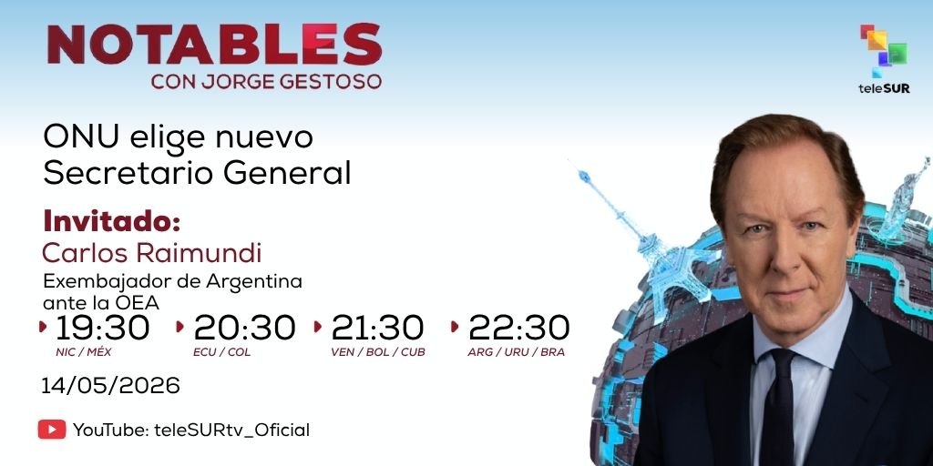 Notables teleSUR tweet media