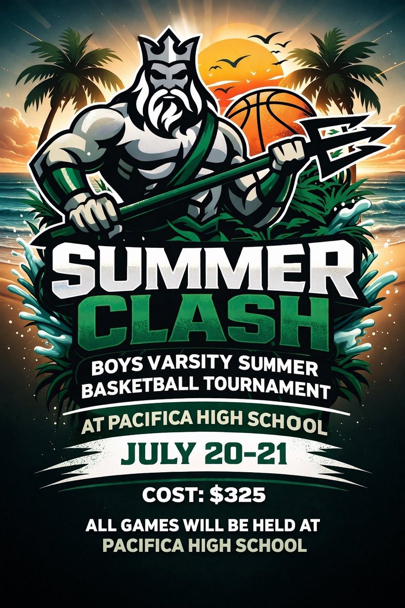 tritonshoops's tweet photo. Pacifica HS/Oxnard is in NEED of 1 more team to fill its 16 team SUMMER CLASH Varsity Tournament. 

Also NEEDED is 2 teams for its JV CLASH, as well as 4 teams for its FS SUMMER SHOOTOUT.

Please DM Coach Bobby Tenorio on here or email at robert.tenorio@oxnardunion.org

Thanks! https://t.co/C92dC6Y8YD