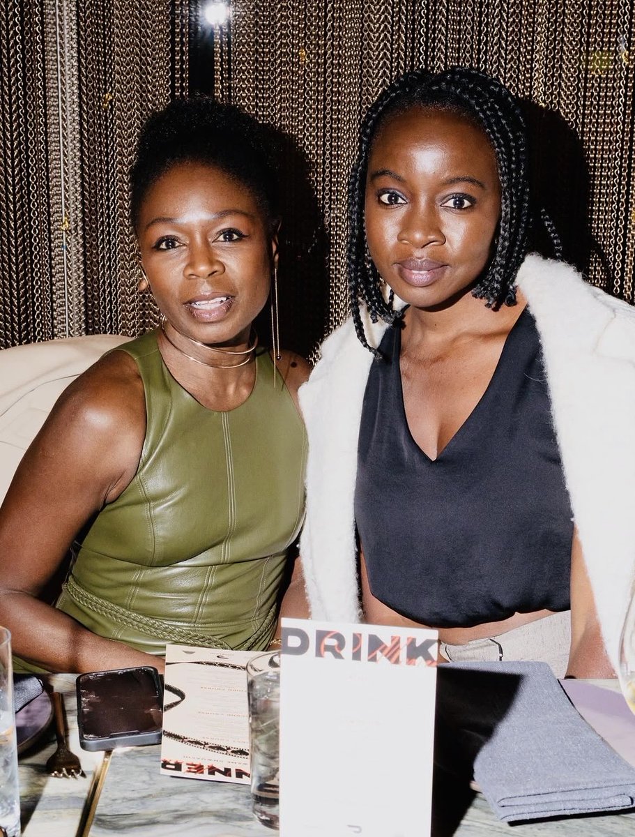 danaiarchive's tweet photo. Danai Gurira and longtime friend and actress Zainab Jah at a screening of “The Eyes of Ghana”, a documentary feature film directed by Ben Proudfoot and executive produced by Barack and Michelle Obama, at Lincoln Center in New York. May 8, 2026. https://t.co/PM8339hmrK