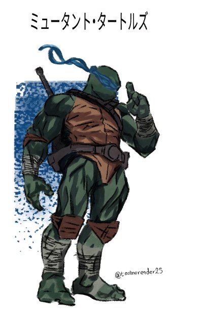 TeknoReader25's tweet photo. Leonardo, the leader in blue #TMNT #TEENAGEMUTANTNINJATURTLES #Artmoots #Art #DigitalArt https://t.co/uhKvnBrVrU
