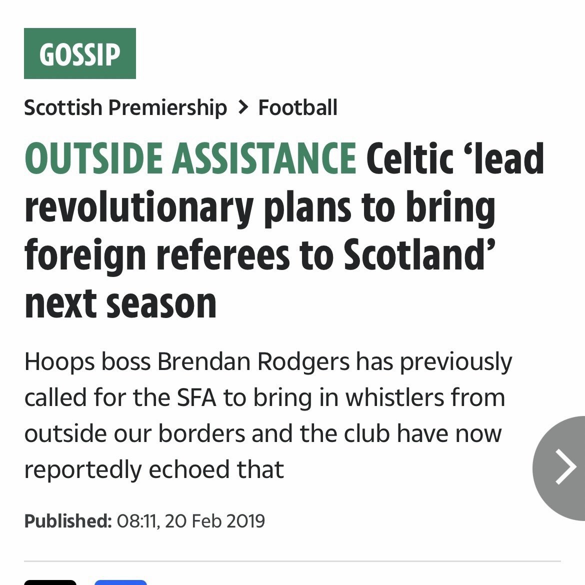 Class1Action's tweet photo. @EwenDCameron If you have a problem, itโs with the SFA & the Referees Committee. You choose to personally attack #ChrisSutton cos most weeks he exposes the bias of his Scottish colleagues. Heโs the only former Celtic player pundit who will not give into your brow beating & bullying. #GIRFUY https://t.co/SHwRxu73pp