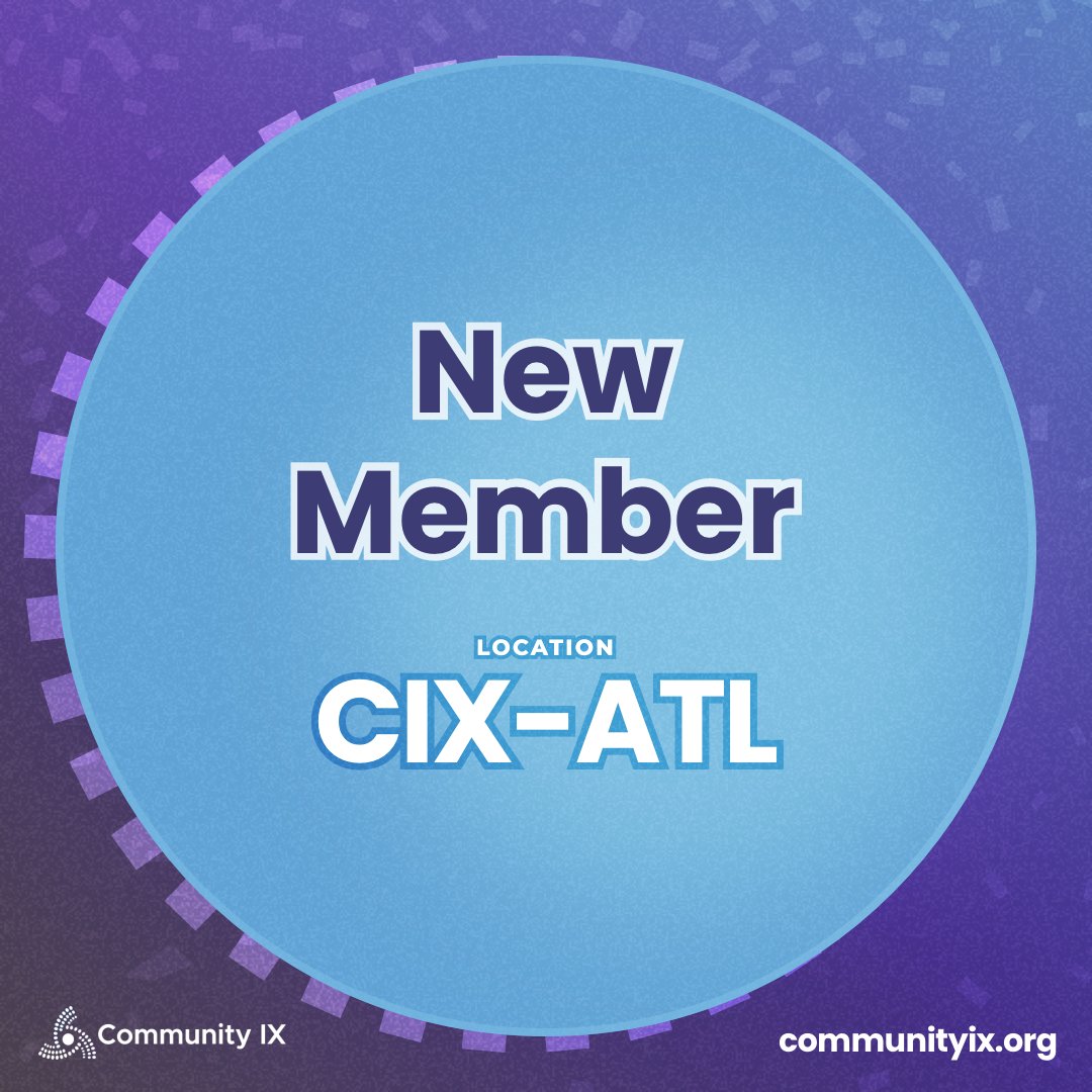 CommunityIX's tweet photo. Welcome Public Service Data (AS53959) to CIX-ATL! https://t.co/tQsfhutTbT