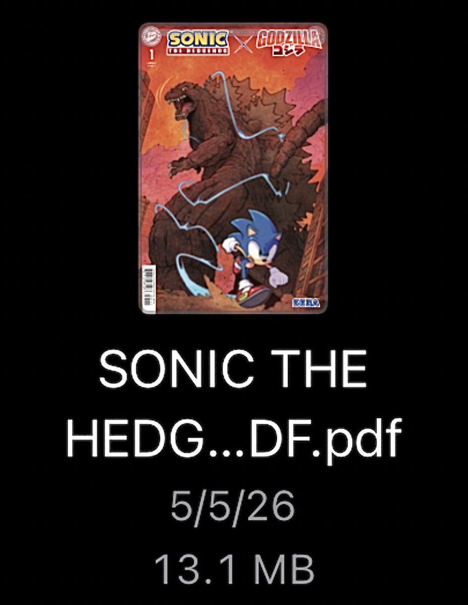 Nick Marino is writing Sonic x Godzilla (and more) tweet media