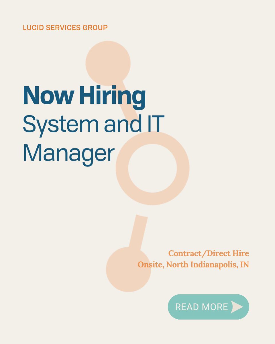 LucidS_G's tweet photo. Hiring a Systems / IT Manager 🚀
3PL | WMS | Power BI | Systems Integration | Automation

Apply now → https://t.co/NZ9si9Fj8G 

#ITManager #SystemsManager #TechJobs #3PL https://t.co/GRCpV2woXk
