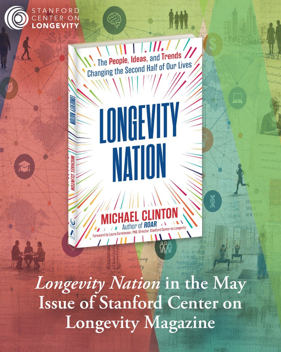 ROARforward's tweet photo. Michael Clinton is featured in the May issue of SCL Magazine from the Stanford Center on Longevity.

The conversation explores the 100-year life, changing ideas around retirement, and why many workplaces are still built for a different era.

Read here: https://t.co/ITf7qShT6e https://t.co/JfFmjLF4ls