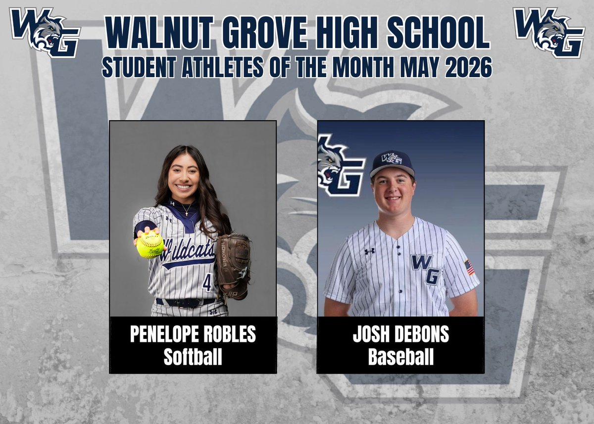 PISD_Athletics's tweet photo. Congratulations to our Walnut Grove High School Student Athletes of the Month for May! #ProsperProud https://t.co/f8w3d7eQxx