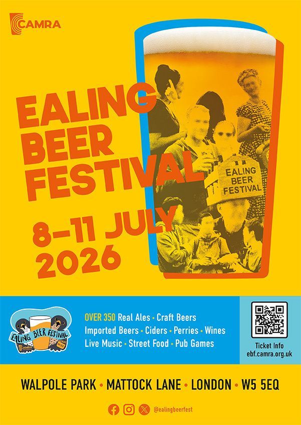 ealingbeerfest's tweet photo. The new poster just dropped. Great taste deserves great design! Tag your drinking buddy and keep your diaries clear 🍻 Ticket details to follow soon #cheers https://t.co/uuVDtbox2i