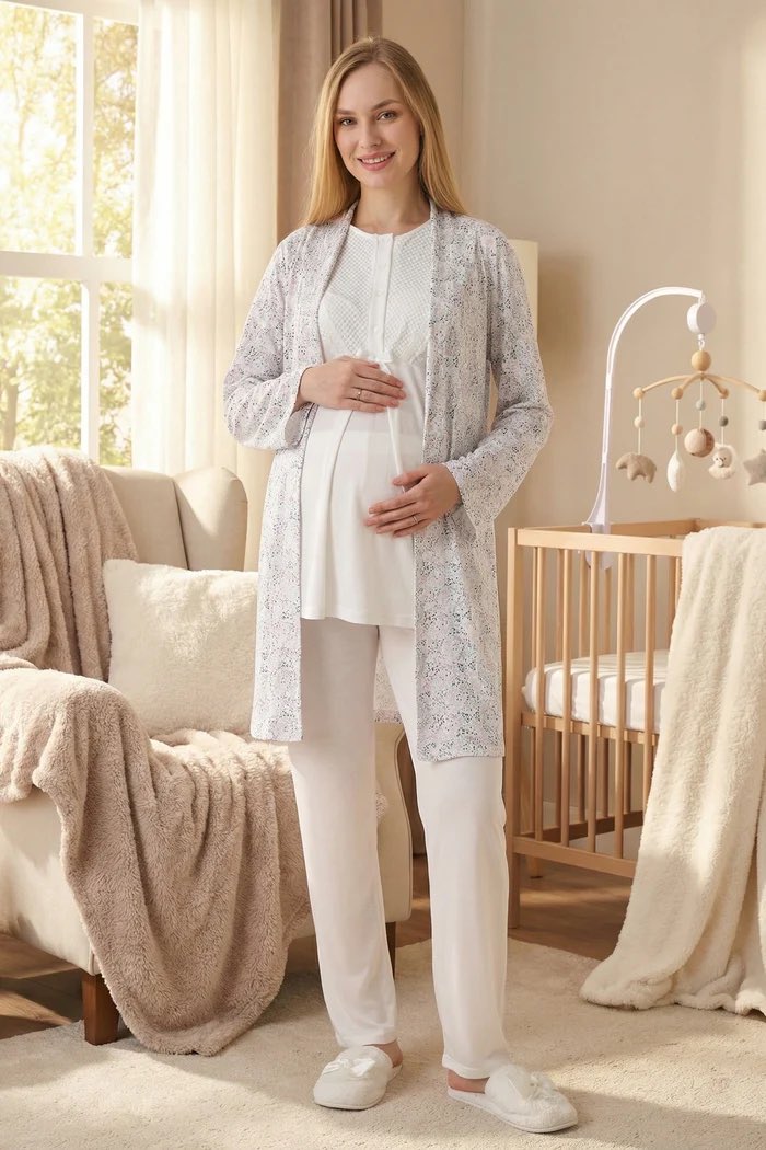 biggshopycom's tweet photo. Guipure Collar 3-Piece Maternity-Nursing Pajama &amp; Patterned Robe Set Ecru - 3473

#biggshopy #pregnant #pregnancy #postpartum #maternity #nursing #grossesse #enceinte #schwangerschaft #mothers #baby #clothes #clothing 

https://t.co/ALYg70Ivdx https://t.co/TEh7DT7v8m