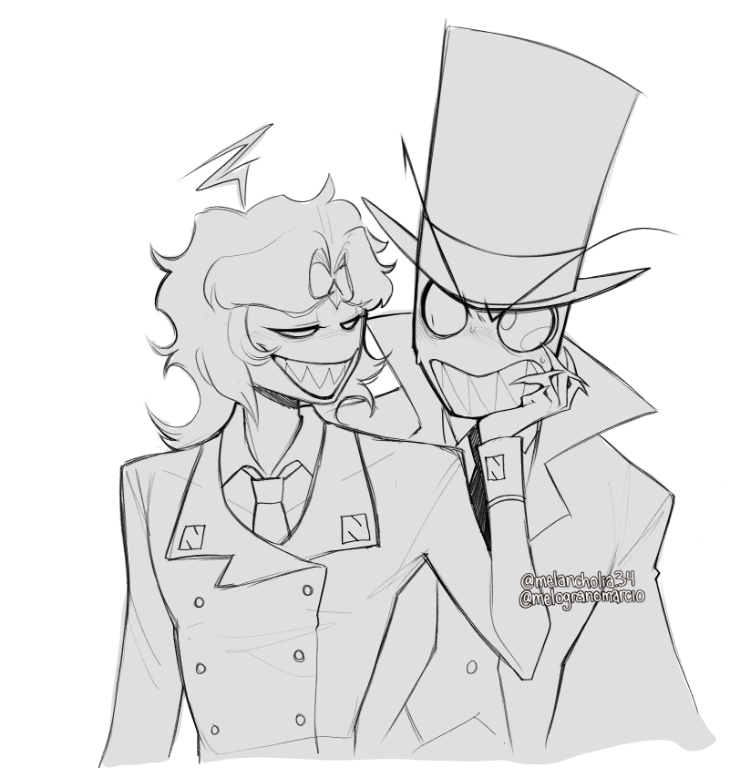 melogranomarcio's tweet photo. sketch for @kapiemerald mwah 🎩#villanos https://t.co/xyrejYnm9g