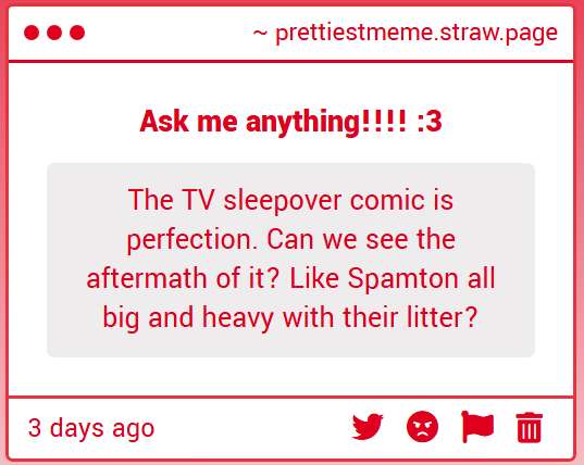 PrettiestMeme's tweet photo. Of course!!!! He just went to work the next day super eggnant & the addisons are nosey af. Tenna takes him in so Spammy never has to work in his current state ๐
#TVSleepover #Addispam #Tenna #Deltaruined https://t.co/fDbLaaoYrT