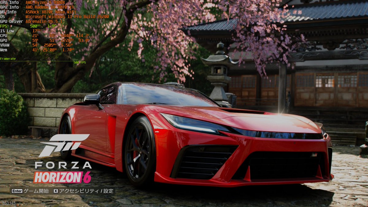 ちばしのページ ForzaHorizon6。まずはベンチ_(：3 ｣∠ )_