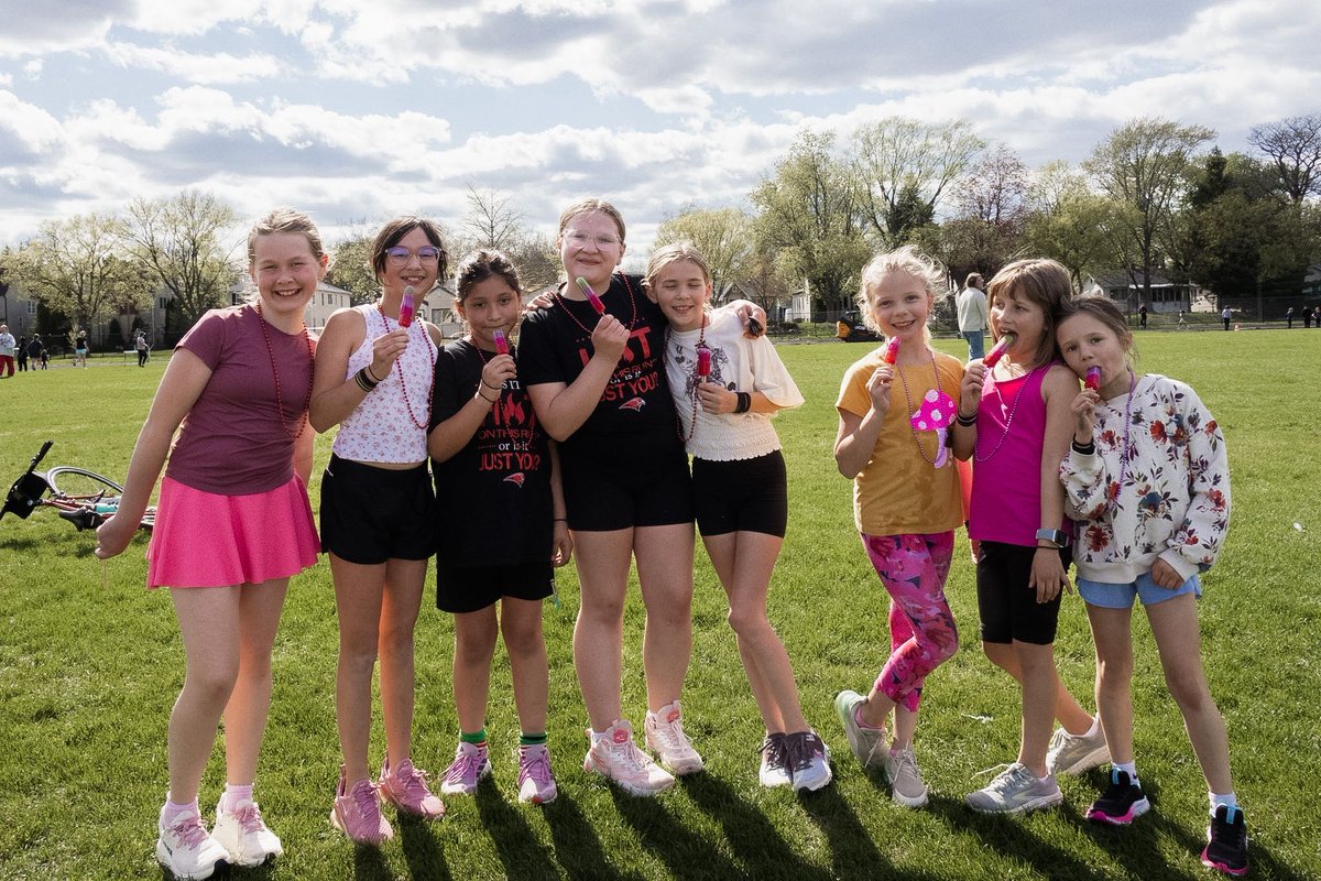MinnehahaAcad's tweet photo. Our girls crushed their 5K by setting goals, pushing through challenges, and proving just how strong they are, inside and out. Surrounded by family, friends, teachers, and an amazing high school track team who showed up loud and proud! 🙌 This is what it’s all about 💗✨ #GOTR https://t.co/Lv9JBFq5Ir