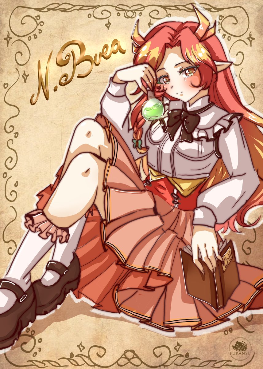 n_buea's tweet photo. Ty so much for this AMAZING art @FuransuDrawing!!!! https://t.co/bH3LA5NcJ2