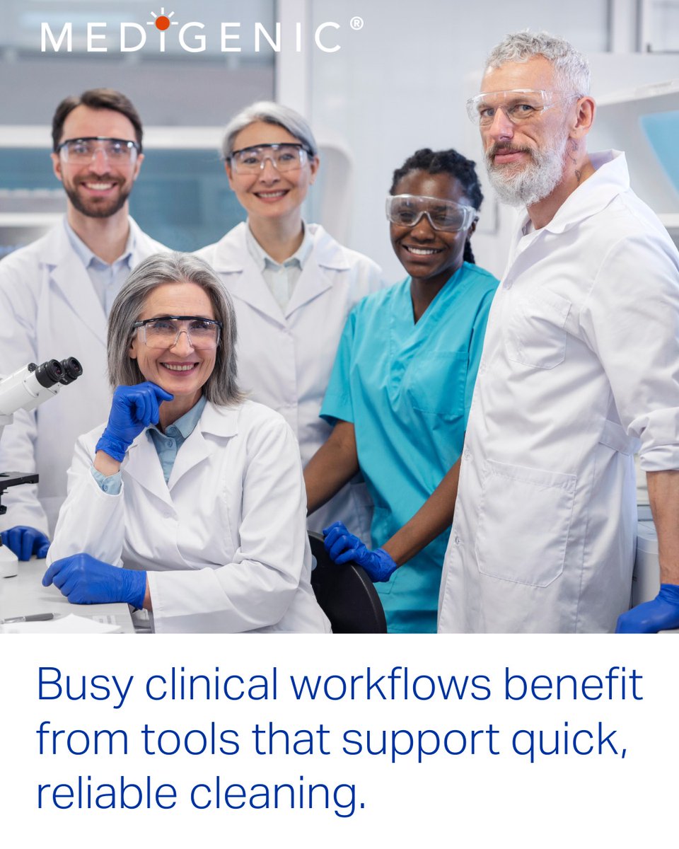 medigenic's tweet photo. Busy clinical workflows benefit from tools that support quick, reliable cleaning. When equipment fits naturally into routine hygiene steps, compliance becomes easier. 
#Medigenic #ClinicalWorkflows #InfectionControl #HealthcareSafety https://t.co/XGZaq5zGHq