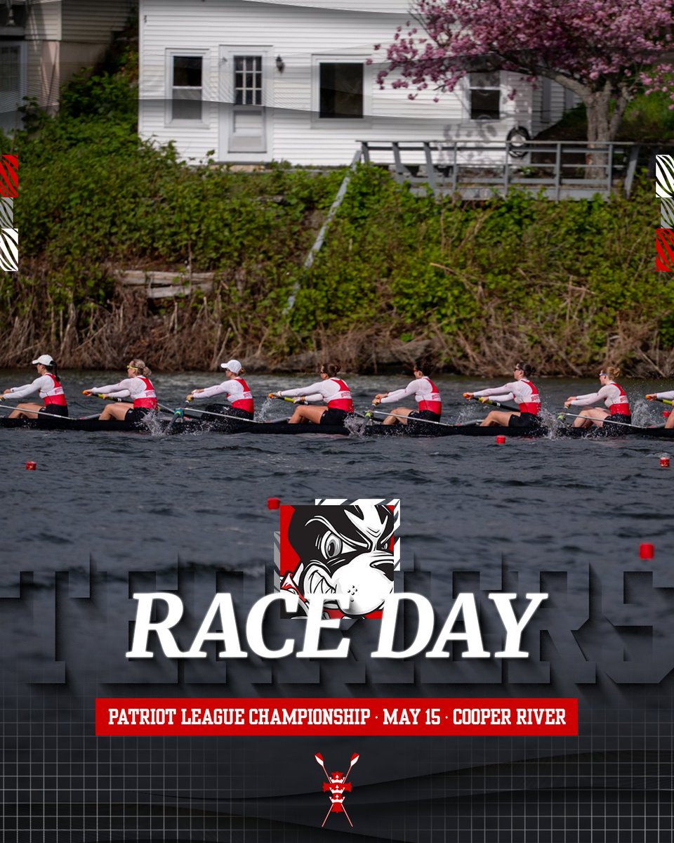 TerrierWROW's tweet photo. RISE AND SHINE 🐾 The Patriot League Championship is today!

📍 Pennsauken, NJ | Cooper River
⏰ 8am
📊 https://t.co/kfe99Qo3xU
📺 https://t.co/lePoJzlvjB

#GoBU https://t.co/YVpfvMnGAQ