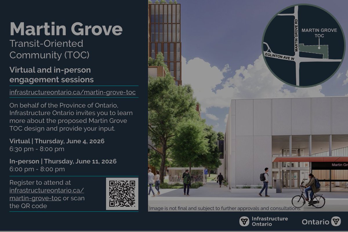 stephenholyday's tweet photo. Important community engagement coming up for Martin Grove Transit-Oriented Communities (TOC) https://t.co/9hnsxyPuuk