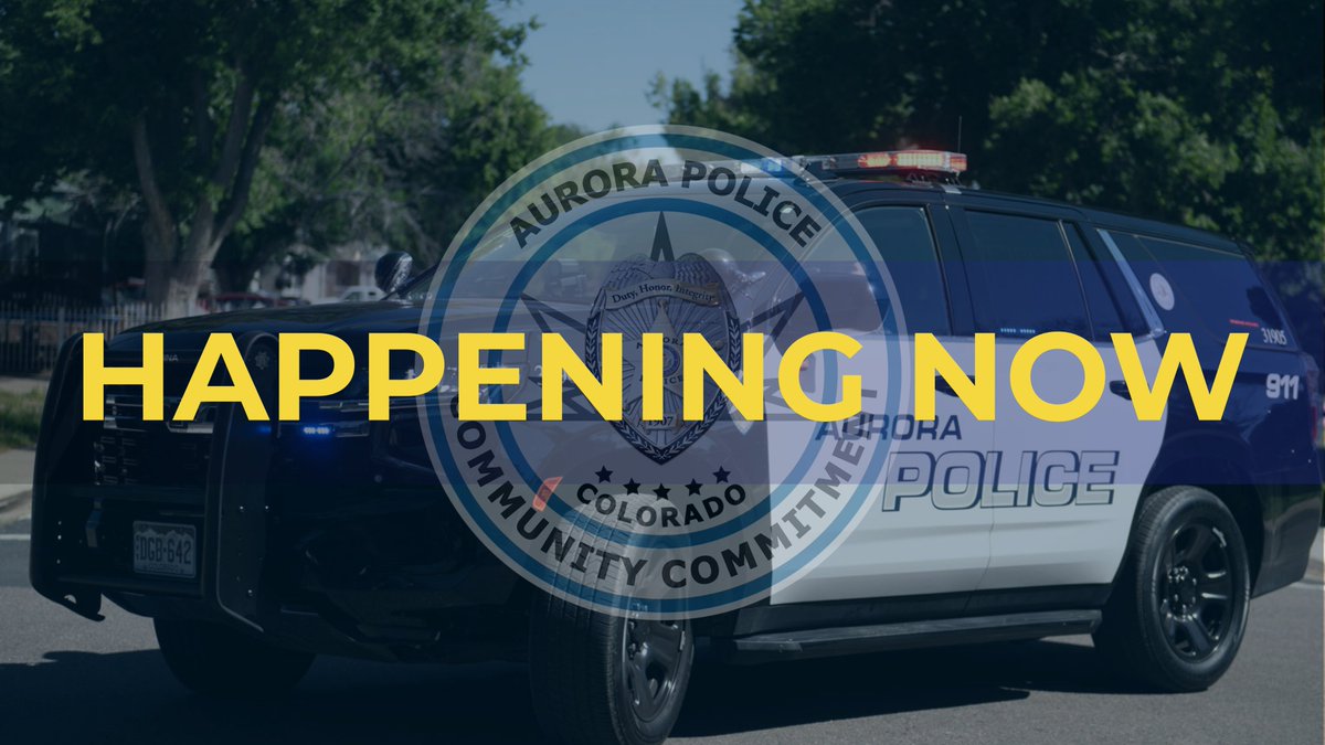 AuroraPD's tweet photo. Multiple APD units, including the SWAT Team, are at a motel near the intersection of Colfax Avenue and Chambers Road for barricaded suspects. Investigators believe the suspects relate to an armed carjacking with shots fired from yesterday. Negotiators are on scene and are attempting to contact the suspects to bring the situation to a peaceful resolution.

There are no road impacts associated with this call.

Media: The staging area is located at Jasper Street and Batavia Drive, accessed by 17th Avenue.
