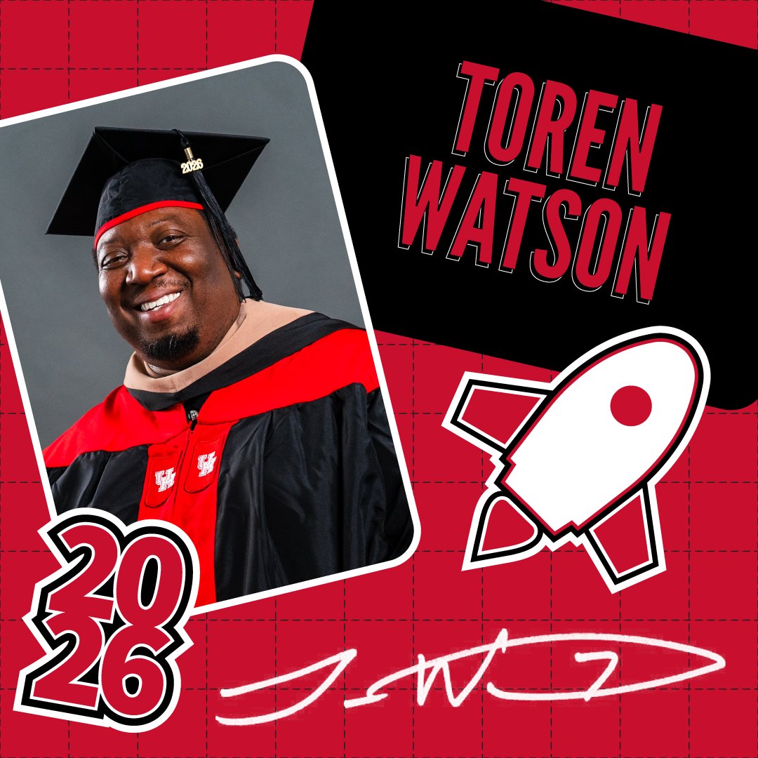 UHBauerCollege's tweet photo. From building spacesuits to earning his #UHBauer EMBA, Toren Watson prepares to take his next giant leap at the Spring 2026 graduation ceremony. π«π
https://t.co/TtnVV9vbmE
#BauerGrad26 https://t.co/L3QWAxVAFD