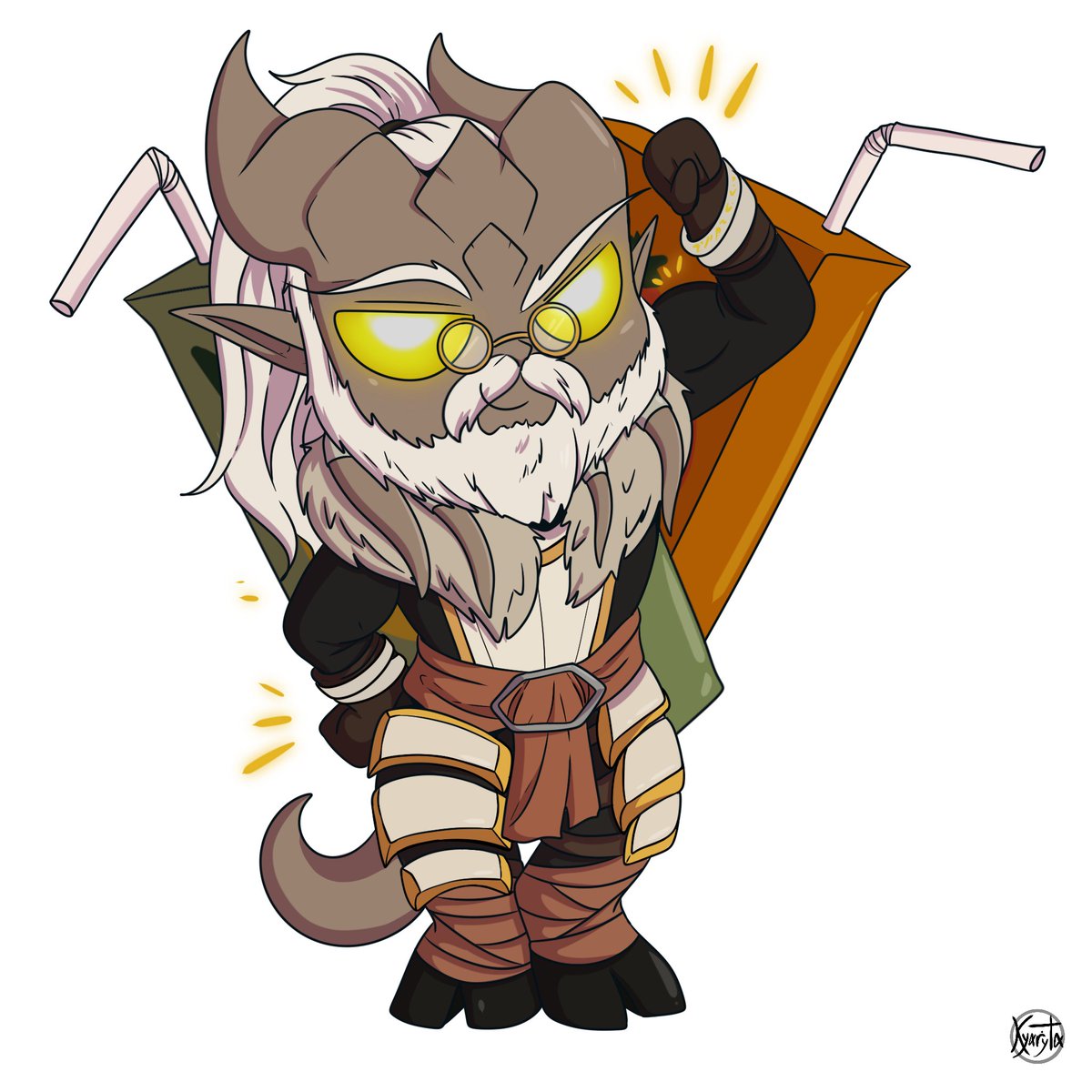 KyarytaArt's tweet photo. A gift for my favorite draenei uwu @IzumitoART 💛

#Chibi #Draenei #Warcraft https://t.co/j39e5tMLk9
