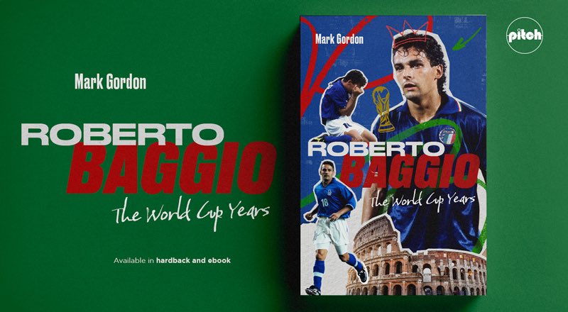 MarkGordonMedia's tweet photo. Arguments over VAR leaving you yearning for a better time? I have a solution!!

Roberto Baggio: The World Cup Years. OUT MONDAY!! 
Preorder now:

Waterstones - https://t.co/bP5EtQCI9k
Amazon UK - https://t.co/JDTqKttzpW
Amazon International - https://t.co/iQwpIp8zx2 https://t.co/u5Ni7wAkIf