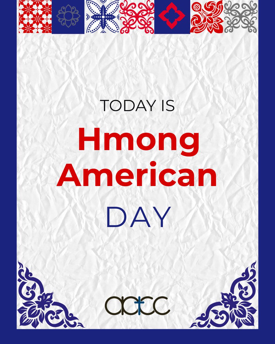 aachristcollab's tweet photo. Today is Hmong American Day. At AACC, we give thanks to God for Asian American communities, and especially for our Hmong brothers and sisters whose story is part of our shared history in this country. https://t.co/H3doqoZab8