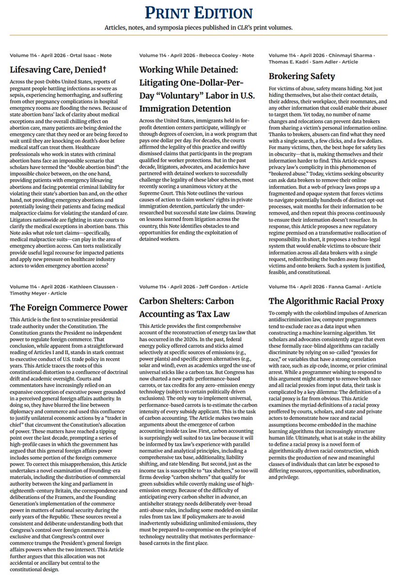California Law Review tweet media