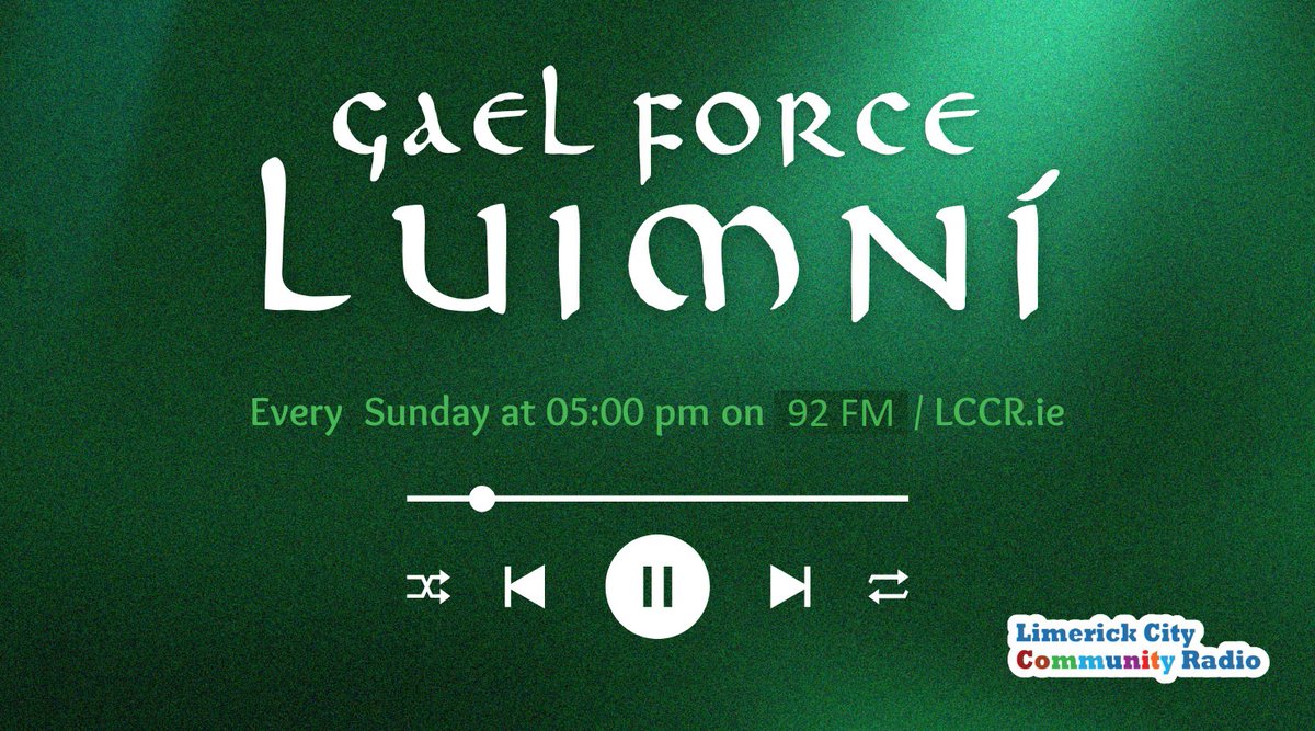 gaelforceluimni's tweet photo. A podcast of a recent episode of Gael Force Luimní (May 3, 2026), that features a short interview with Séamus Purcell (Crescent College Comprehensive) + a tune played by Séamus on the uilleann pipes... https://t.co/RiZrKlp1ar https://t.co/W49RCeYYbZ