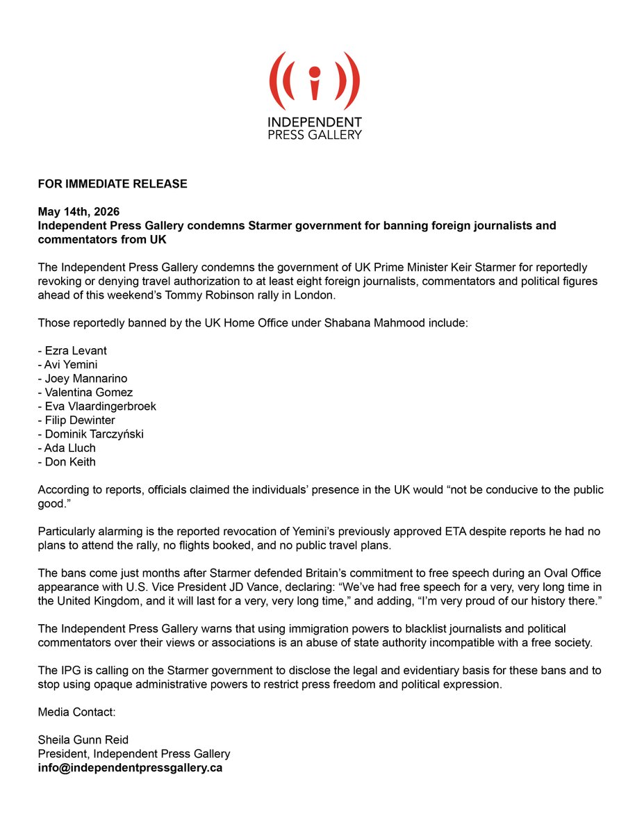 Independent Press Gallery tweet media
