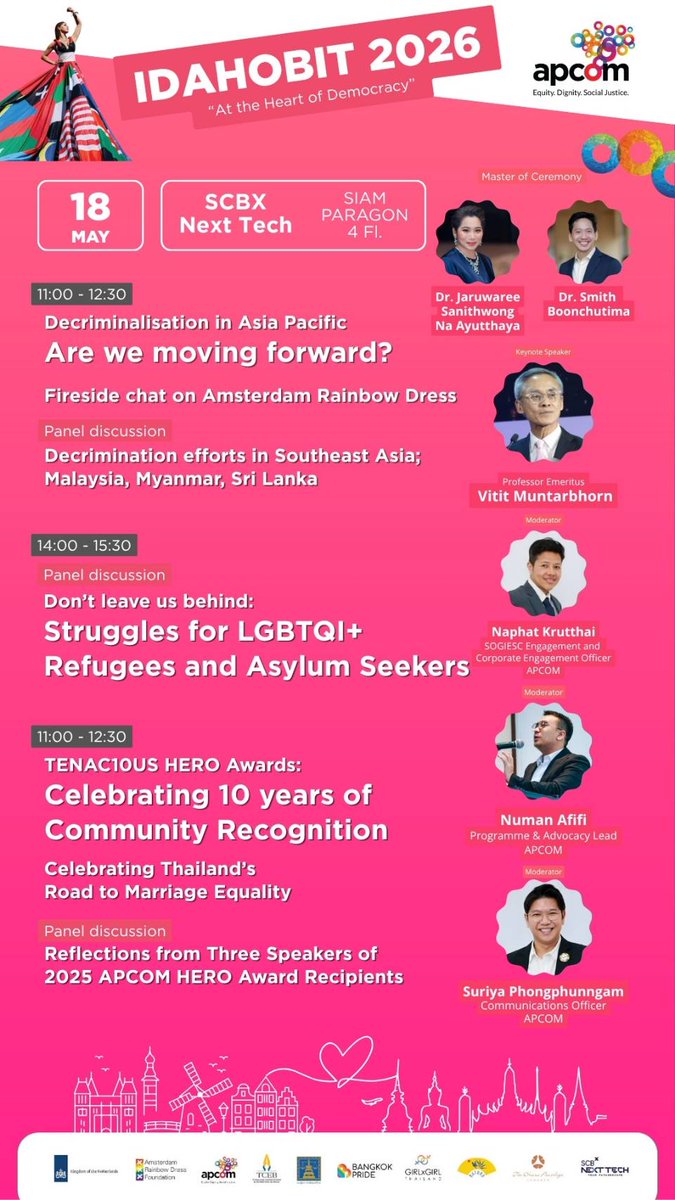 girlxgirlth's tweet photo. 🌈 #IDAHOBIT2026 At the Heart of Democracy
15 เสวนาสิทธิ&amp;ปาฐกถาเรื่องศักดิ์ศรีความเป็นมนุษย์🗳️
16 Queer Cinema 3 ชาติ &amp; ลุ้นผลวาดภาพ World Pride 2030 🎬
17 #GIRLTalks2026 รวมตัวจริงทุกวงการ &amp; หนังรางวัลระดับโลก 🎞️
18 บทเรียนขับเคลื่อนสังคม

ชมนิทรรศการ AMS ชุดแห่งเสรีภาพได้ทุกวัน https://t.co/Wkxldp9QaQ