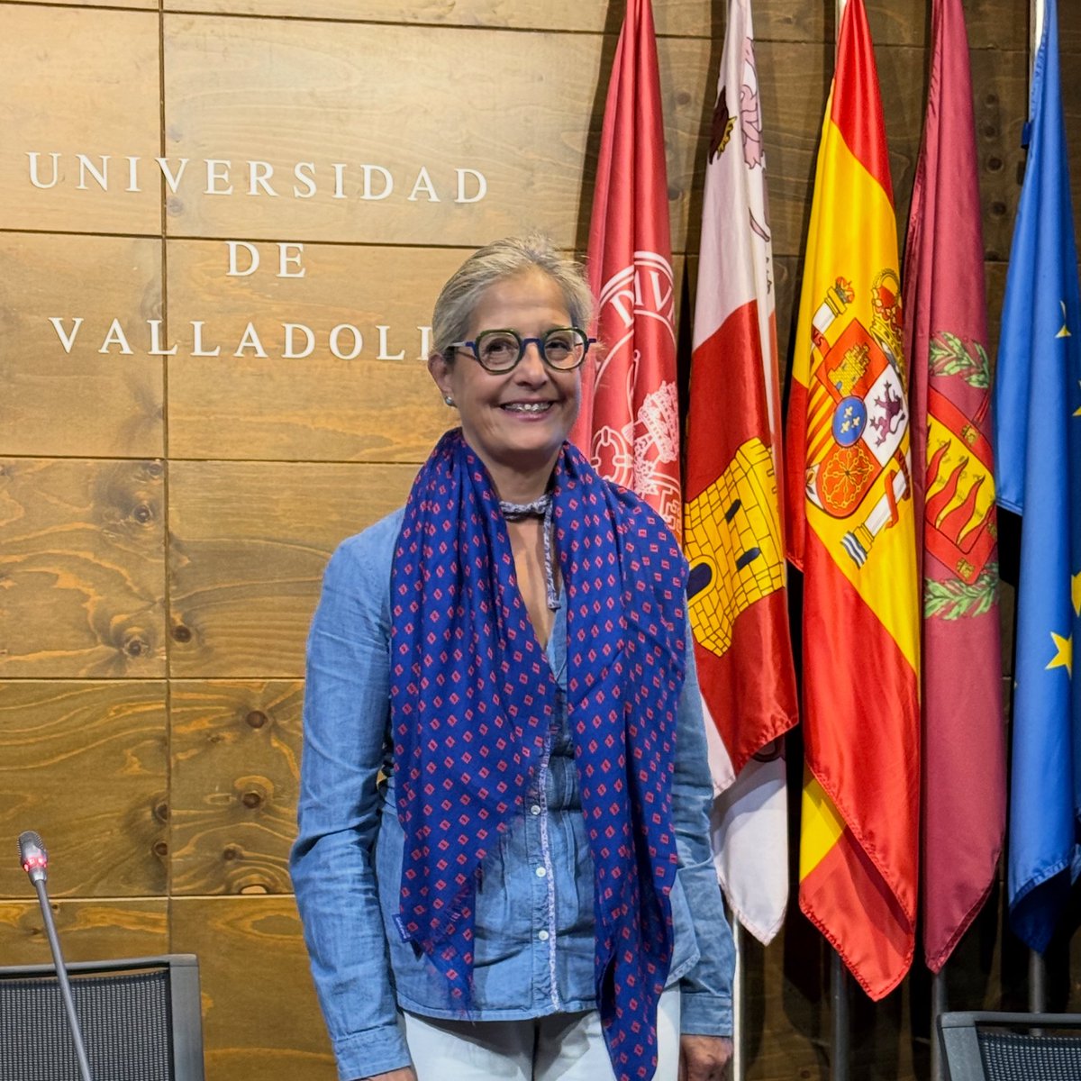 FyL_UVa's tweet photo. Desde FyL felicitamos a Pilar Garcés, profesora del Departamento de Filología Inglesa, por su elección como nueva rectora de la @UVa_es .  

Su nombramiento marca un hito histórico: por primera vez en casi 800 años, la UVa tendrá una mujer al frente del Rectorado. https://t.co/qIJPUKYF48